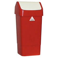 Poubelle Swing SYR 50L - Rouge